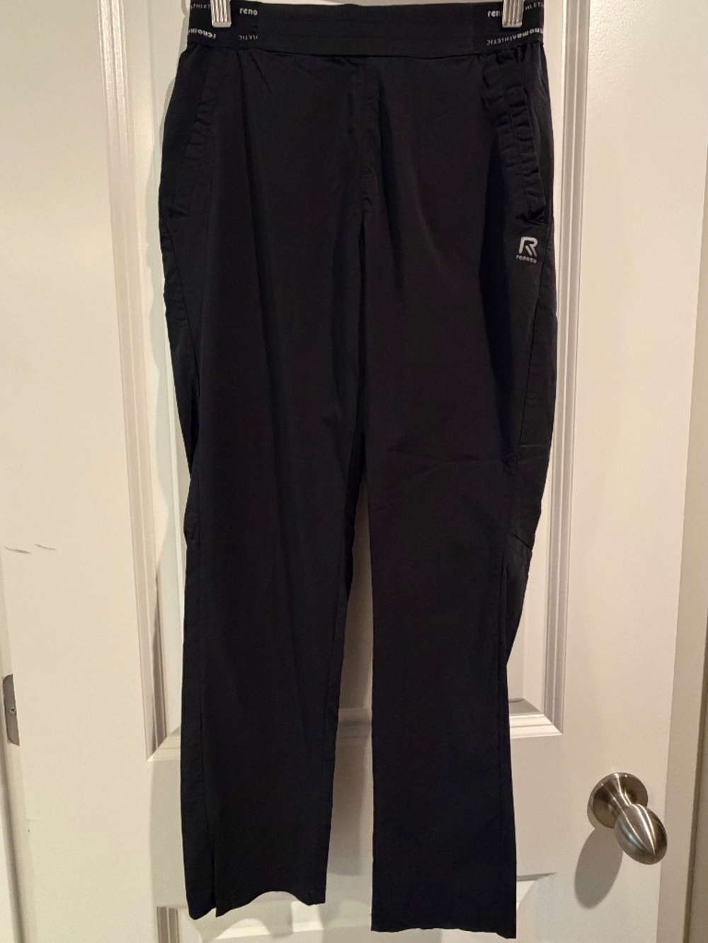 Renoma Athletic Black Lightweight Pull-On Track Pants - Size 150 (Youth L)